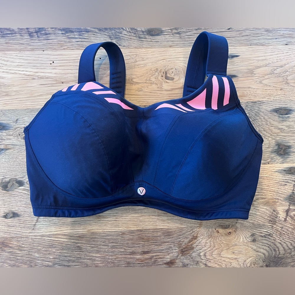 Livi Active Navy and Pink Sports Bra